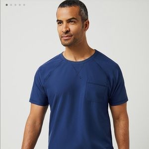 Jaanuu Men’s Crewneck Raglan Scrub Top